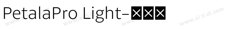 PetalaPro Light字体转换